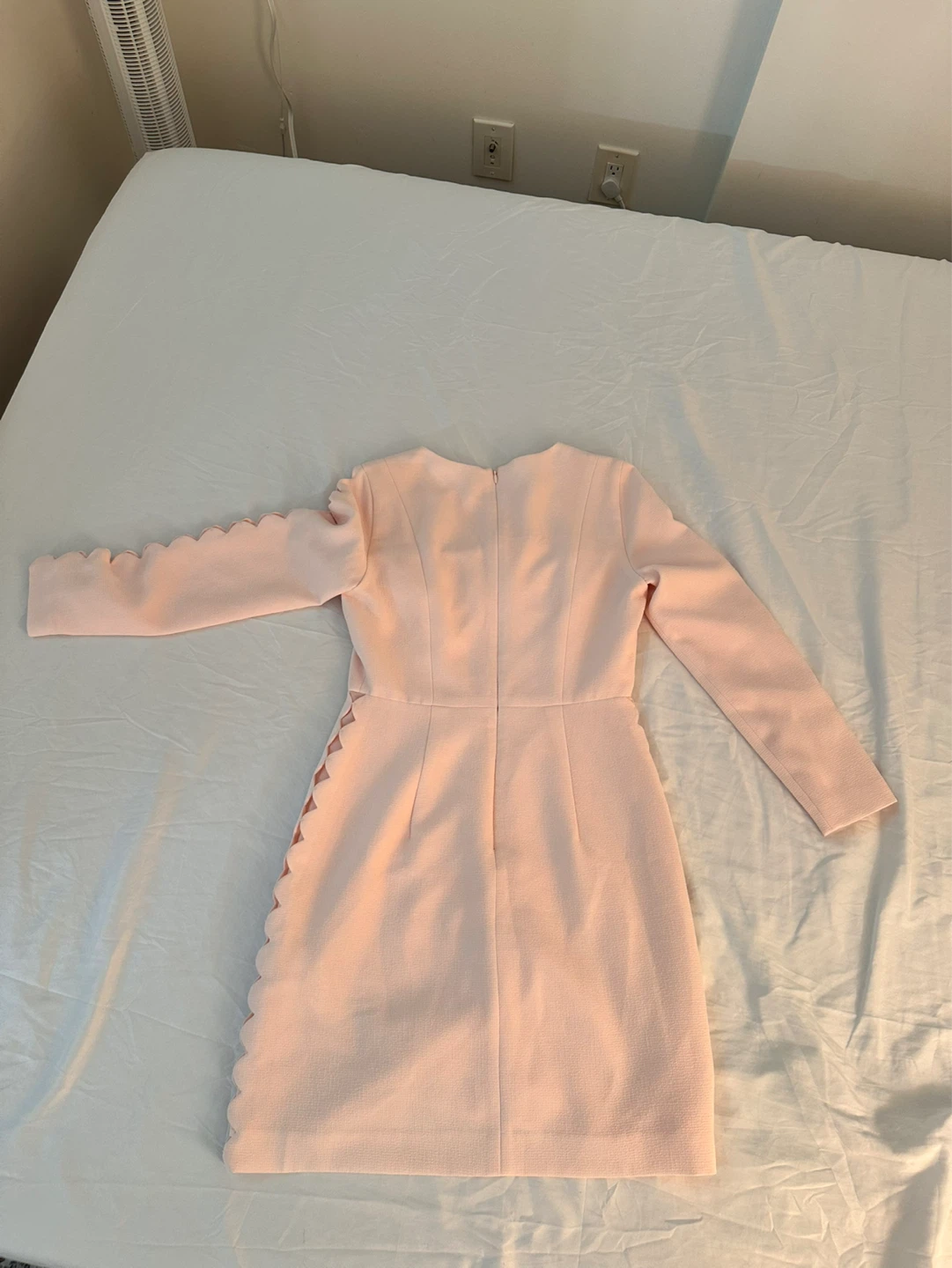 Club Monaco size 4 Pink Scalloped Mini Dress