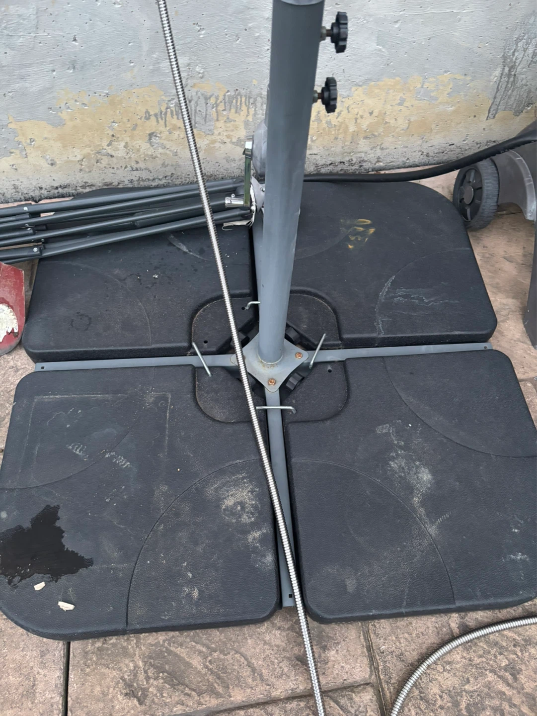 Umbrella Stand Base with Pole