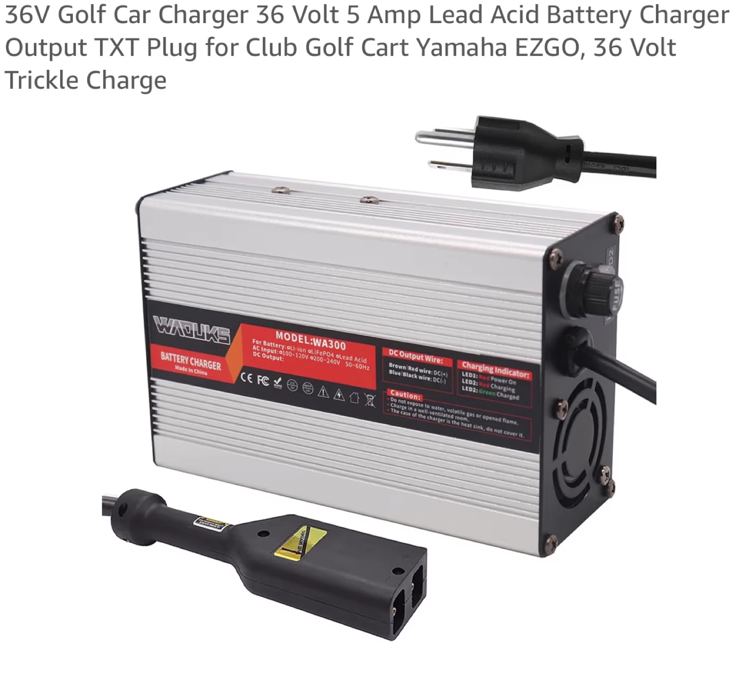 Wadoks 36V Golf Cart Battery Charger 36V