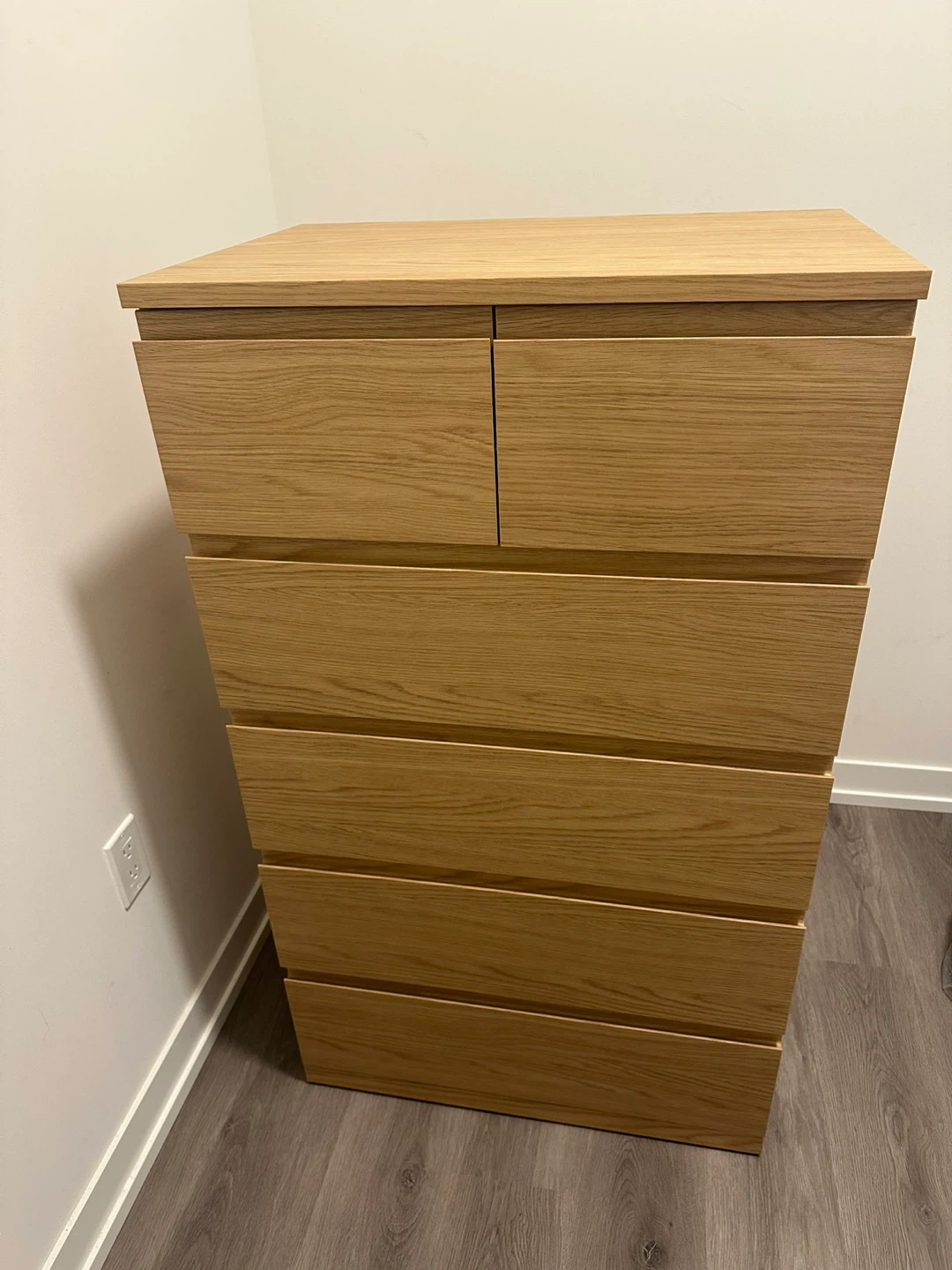 IKEA STORKLINTA 6-drawer dresser oak