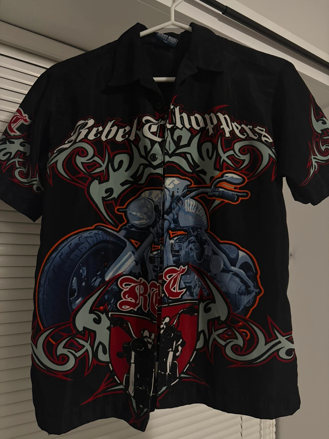 choppers button up shirt