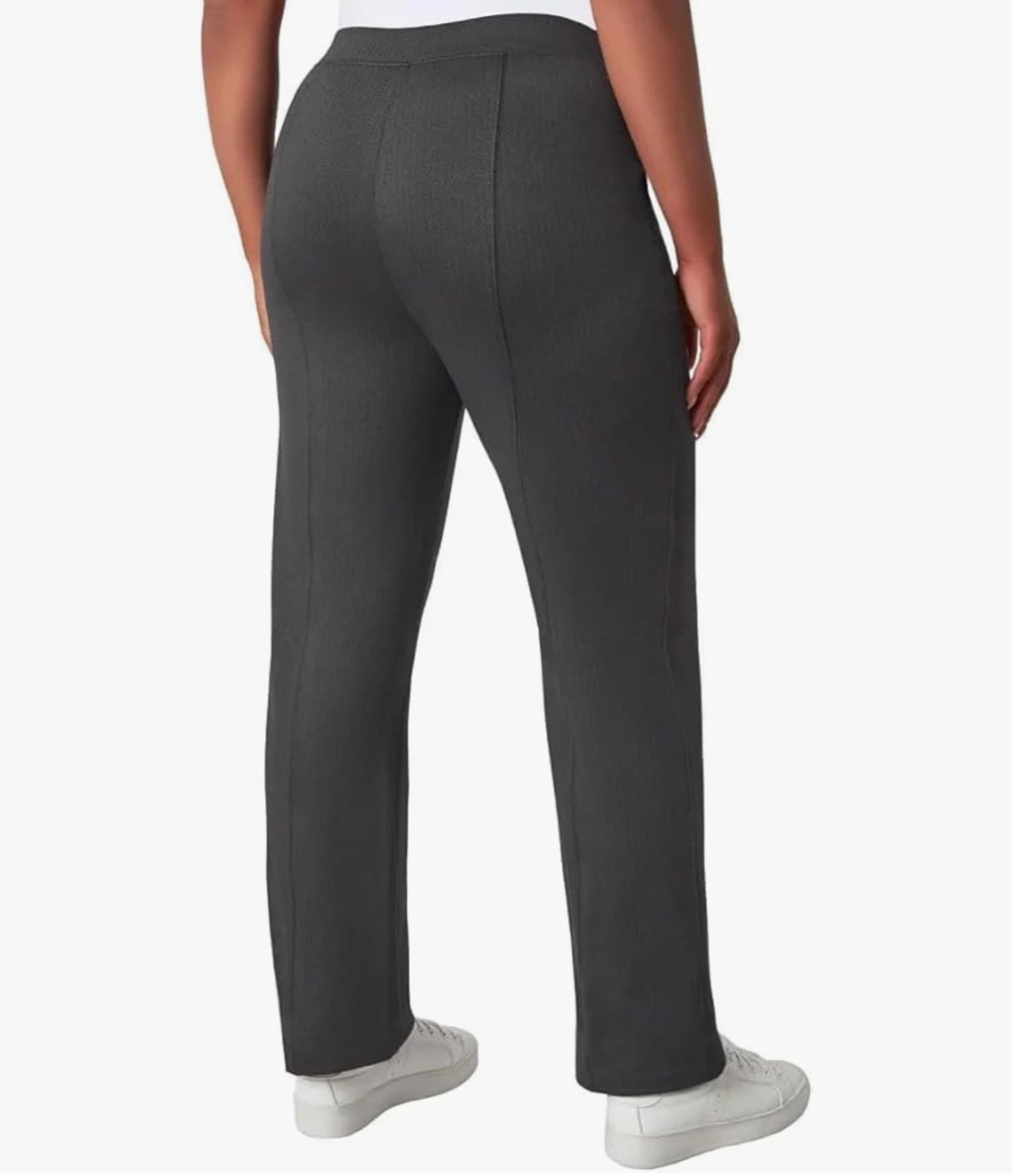 Women's Black Herringbone Pants - photo 2