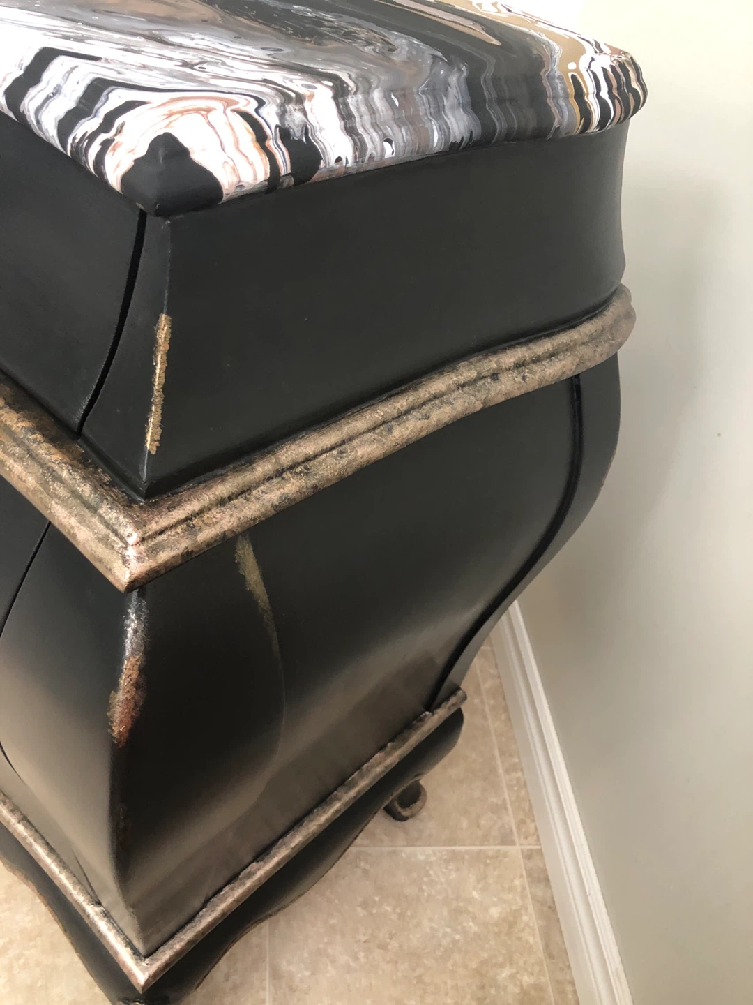 Antique, Bombay style short dresser refinished - photo 5
