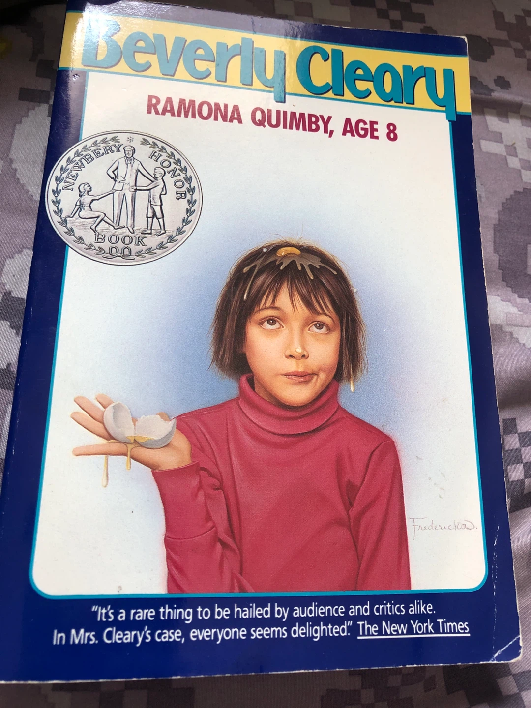 ⚽️ Ramona Quimby, Age 8 by Beverly Cleary - Newbery Honor Book