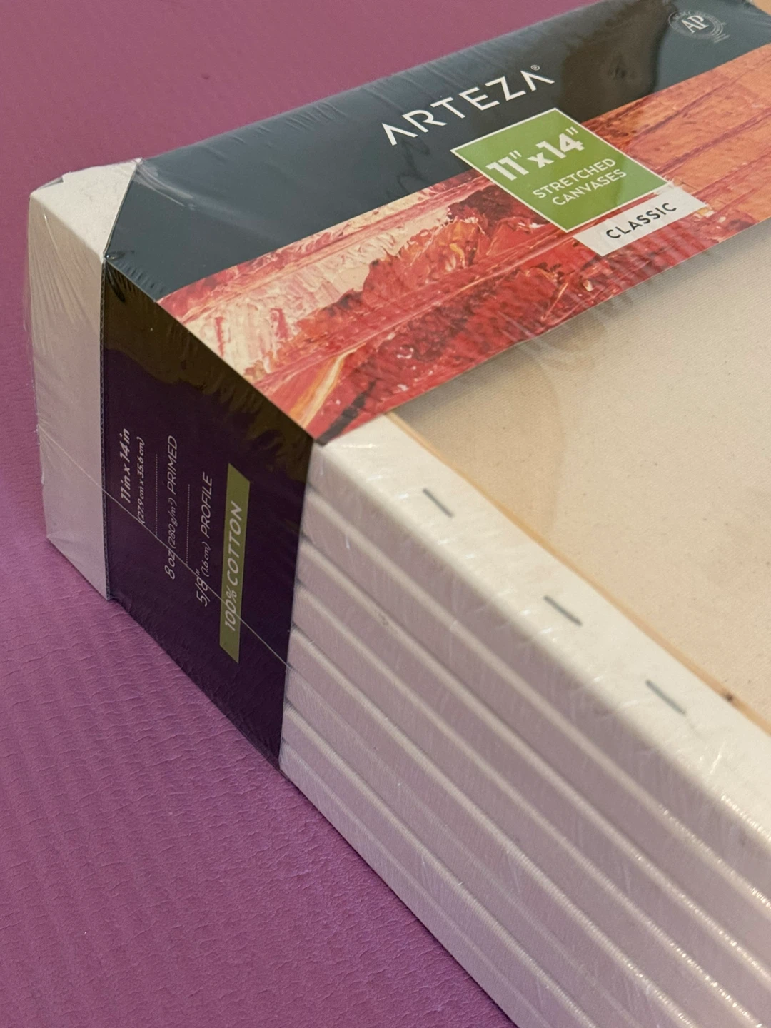 NEW⚽️ARTEZA 11"x14" Stretched Canvases Pack of 8 - photo 4