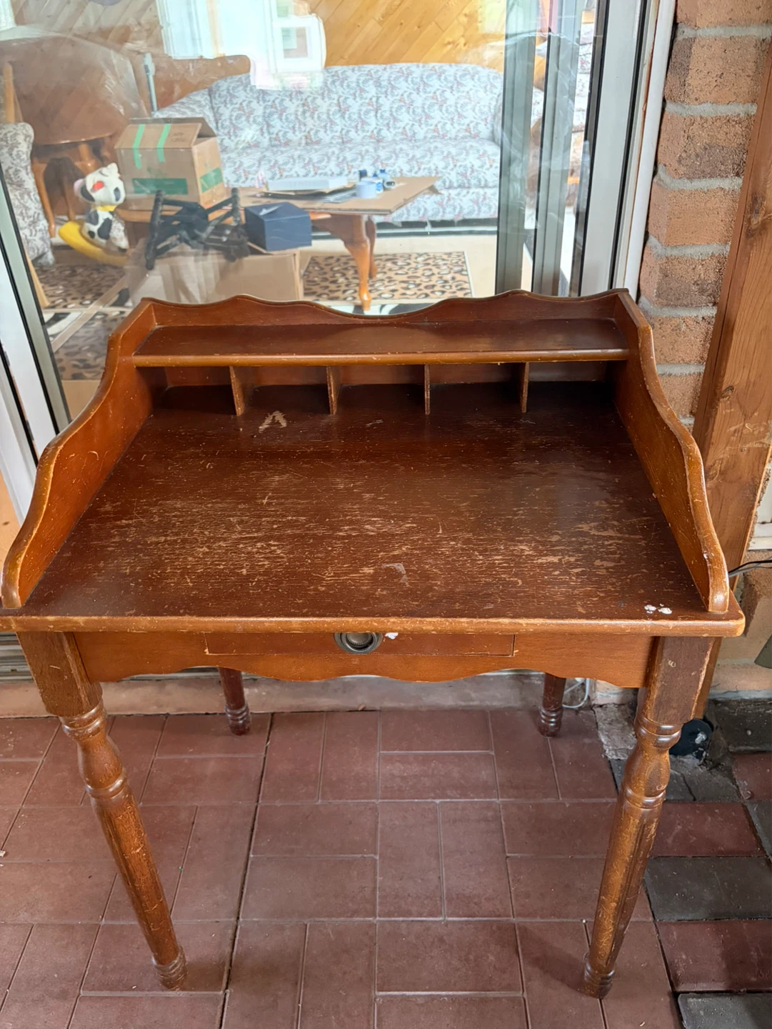 Vintage Wooden Writing/Telephone Desk ⚽️