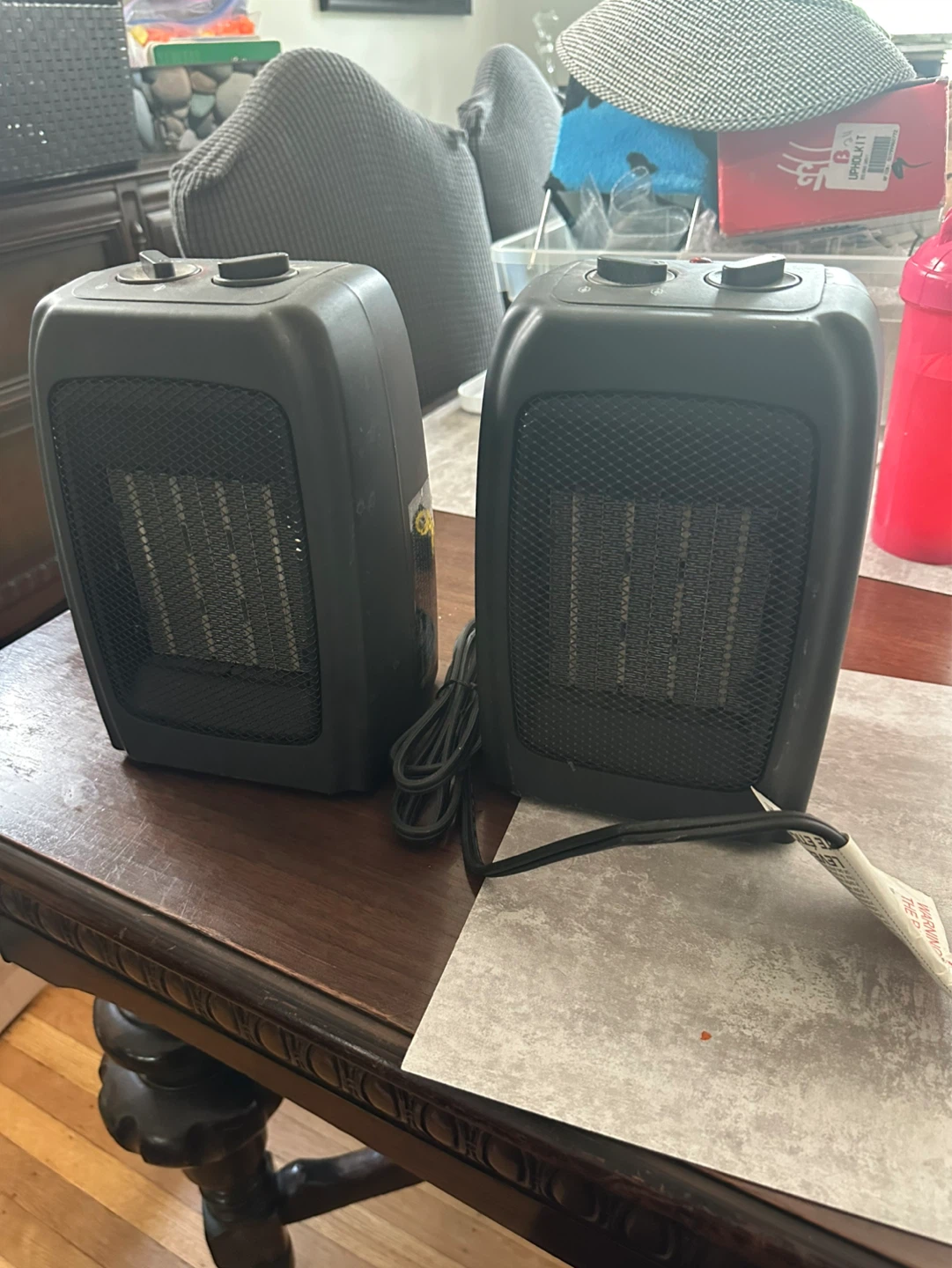 Two (2x) For Living Portable Ceramic Space Heater