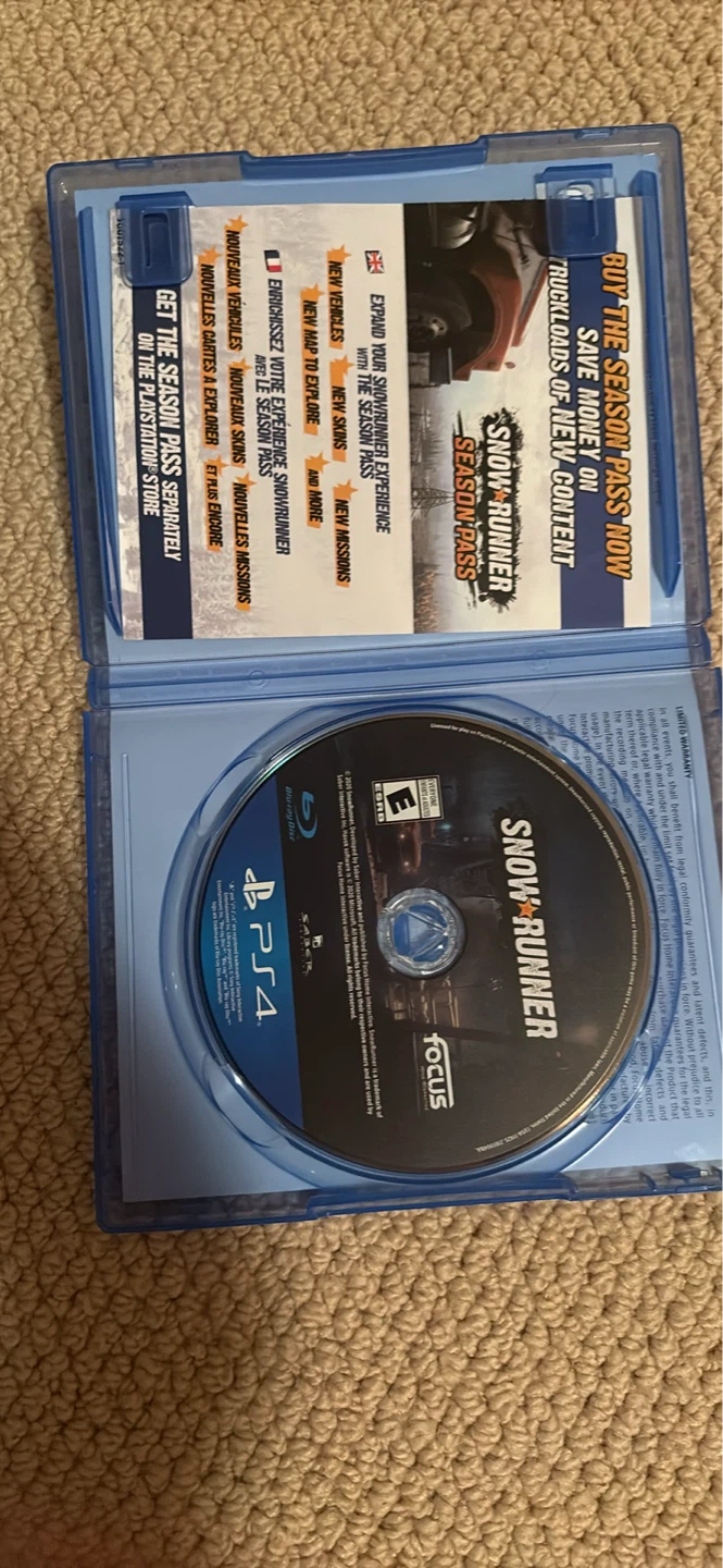 Playstation 4 Console with NHL 20 and SnowRunner Games - photo 5