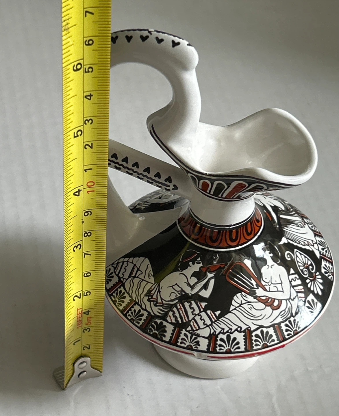⚽️Decorative Ceramic Pitcher with Greek Design - photo 2