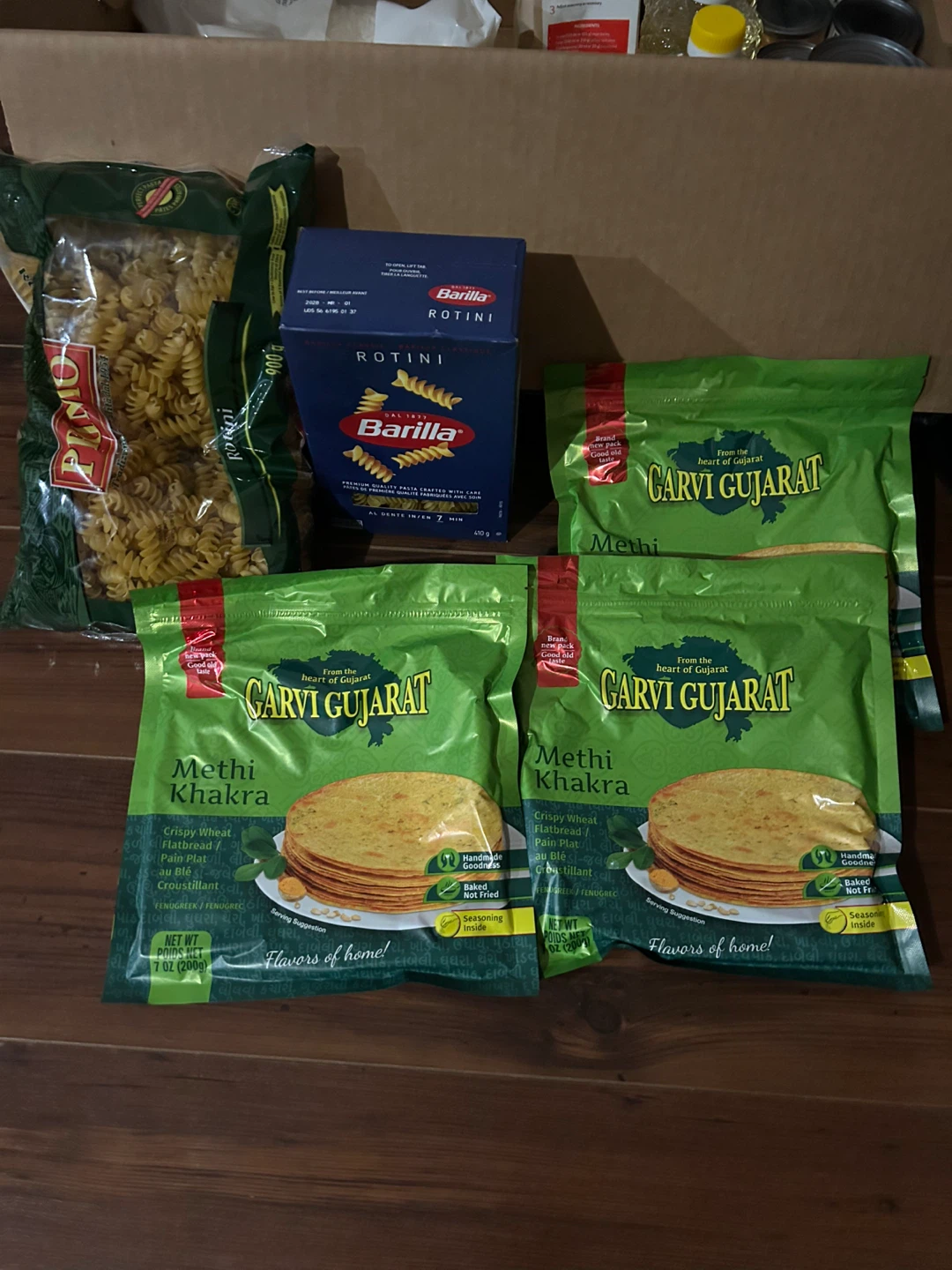 Assorted Grocery Items - Pasta, Rice, Soup, Oil, and Snacks - photo 3