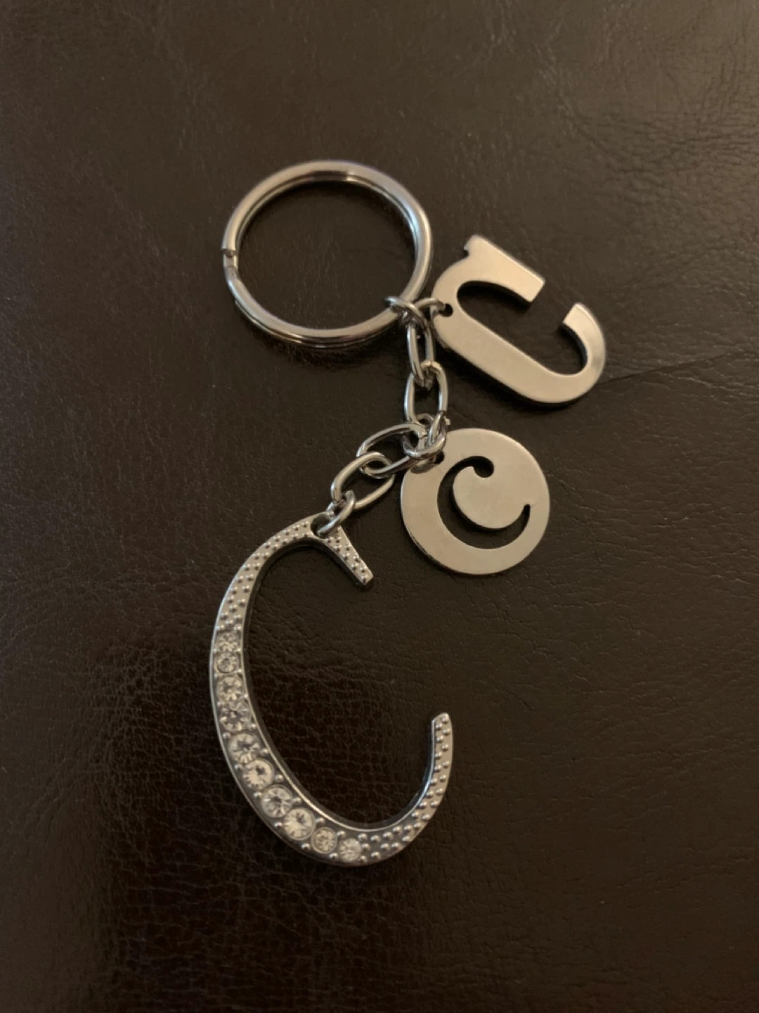 Keychain with multiple initial letters 'C' ⚽️