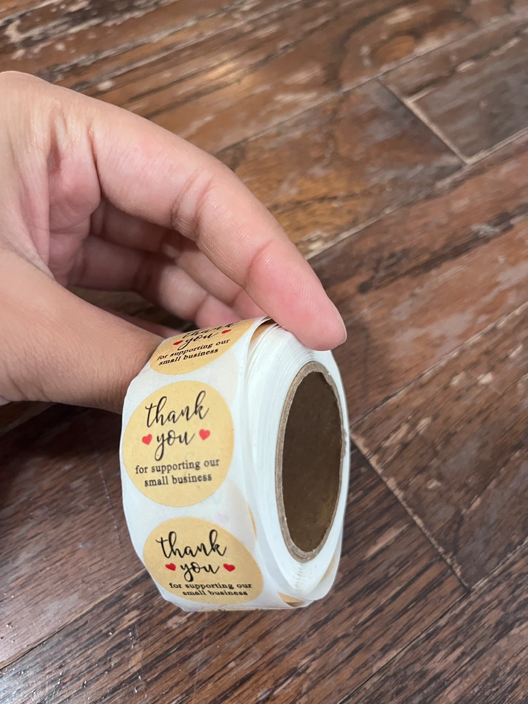 Roll of Thank You Stickers