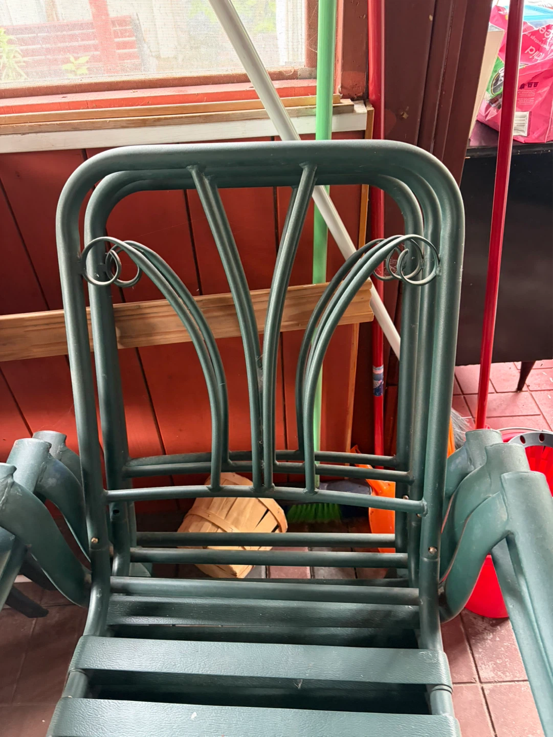 Green Metal Patio Chairs with Cushions ⚽️ - photo 4