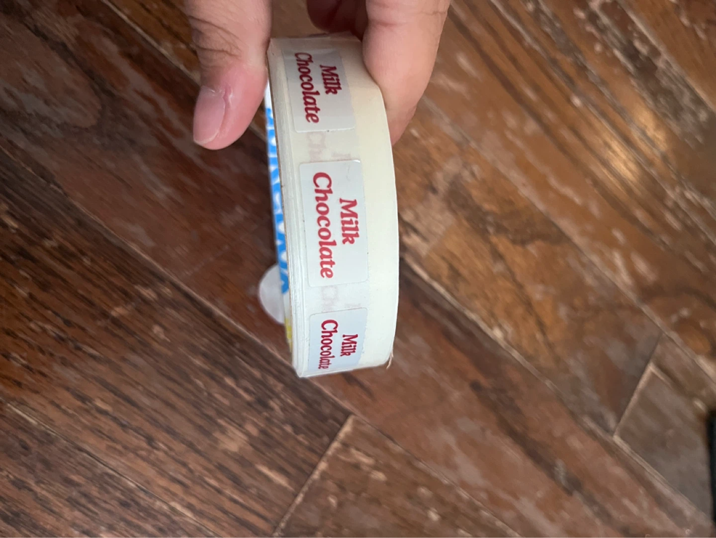 Chocolate Labels Roll milk and dark