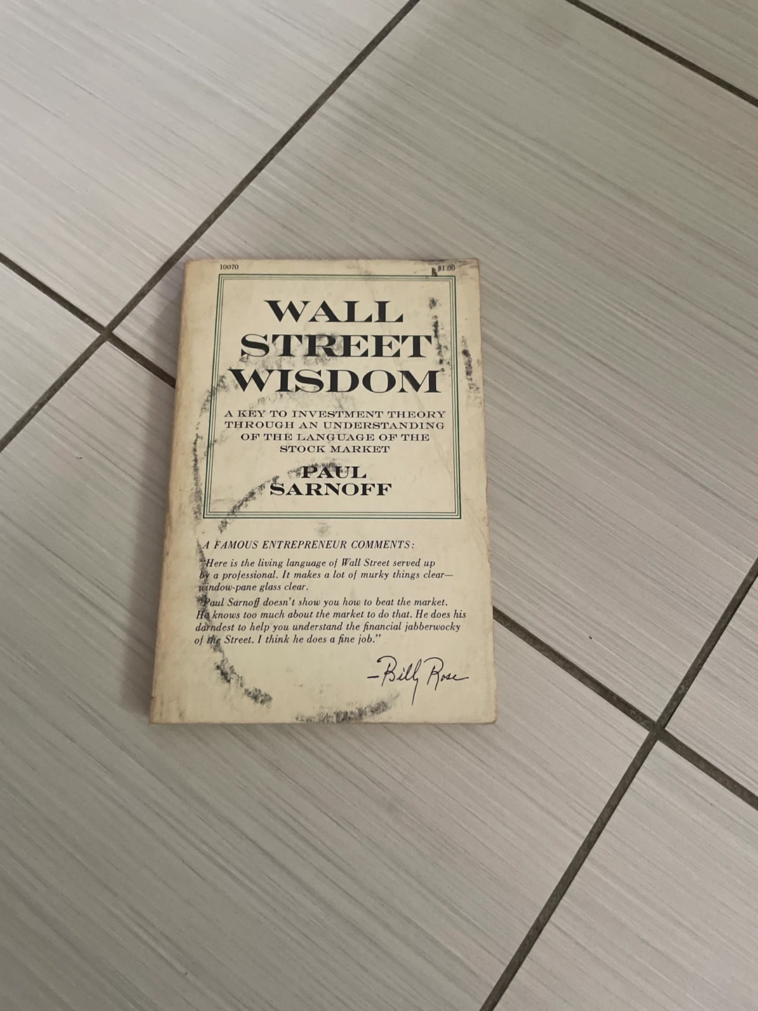 ⚽️Wall Street Wisdom by Paul Sarnoff