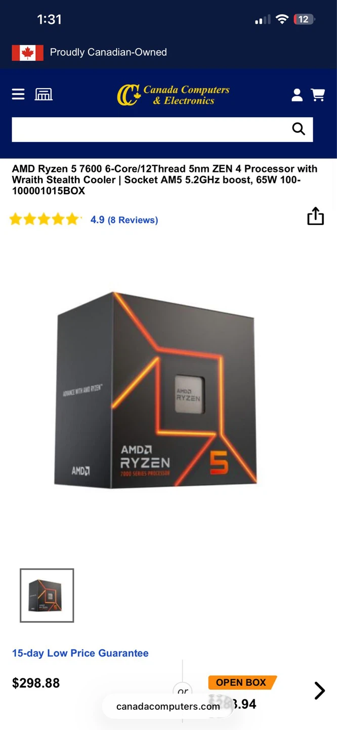AMD Ryzen 5 7600 6-Core Processor - photo 2