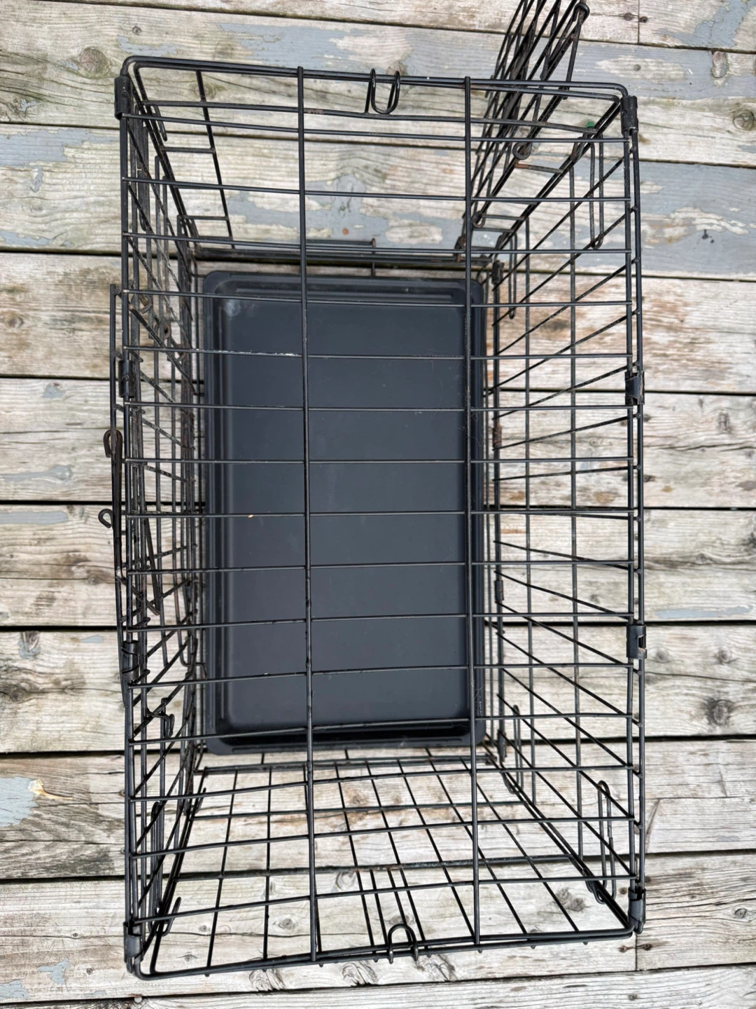 Folding Dog Crate with Tray - photo 3