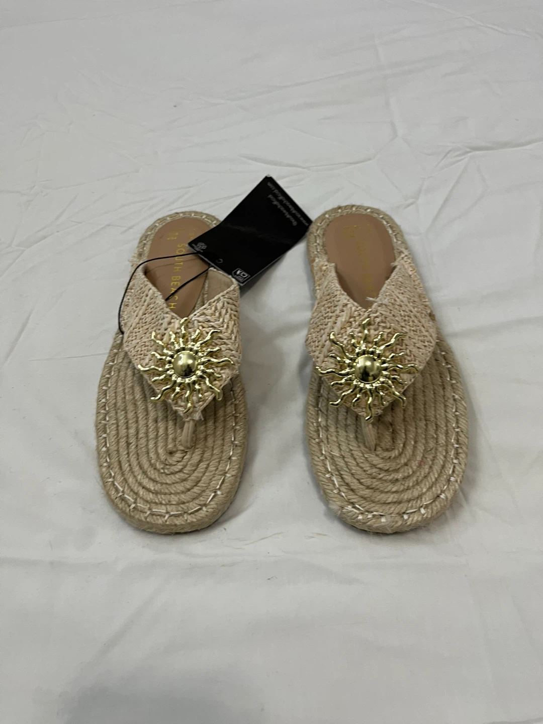 South Beach Women's Espadrille Slide Sandals