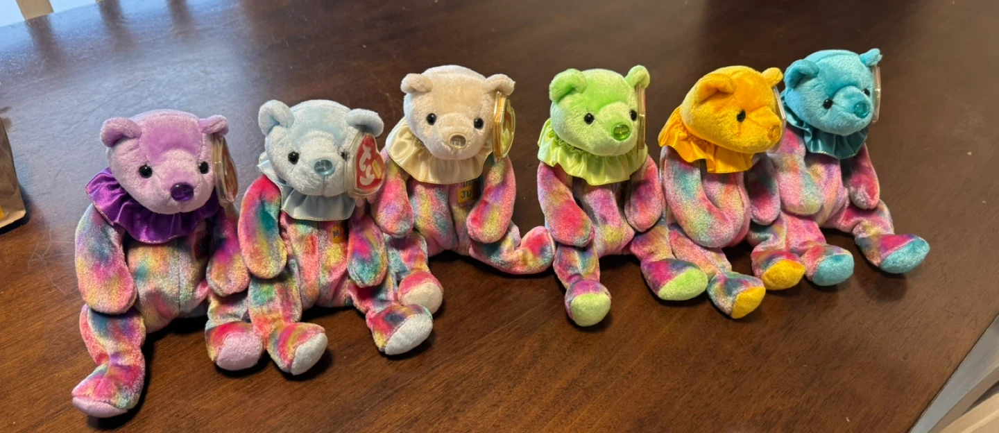 VINTAGE TY BIRTHDAY BEANIE BABIES