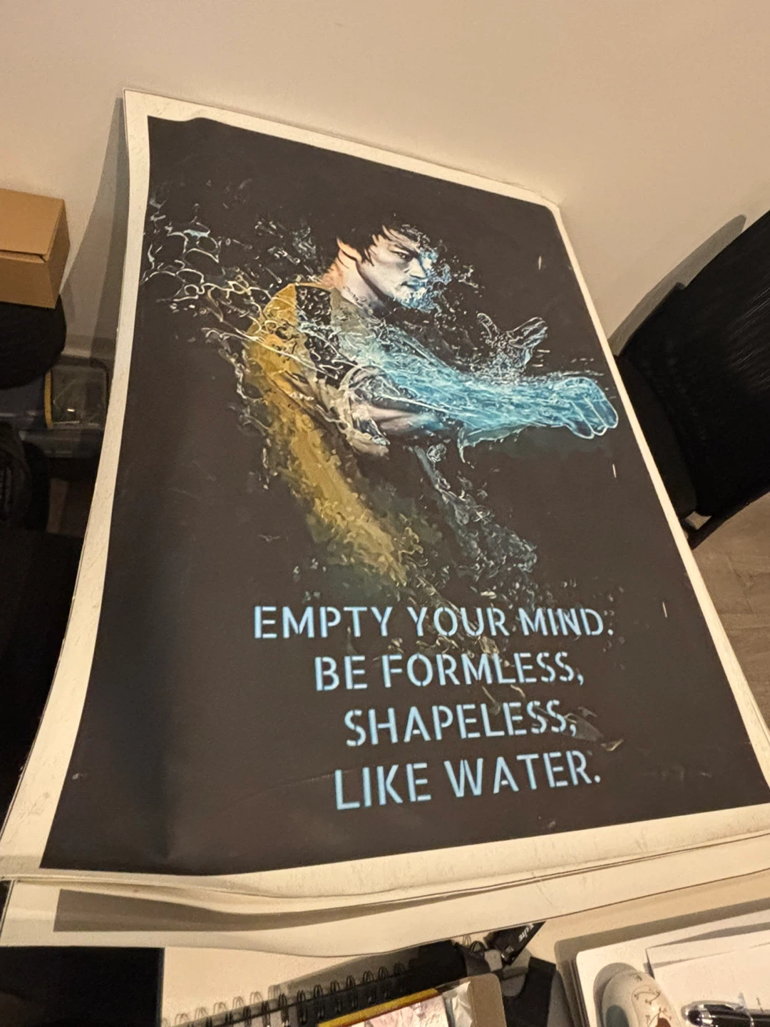 Bruce Lee "Like Water" Poster