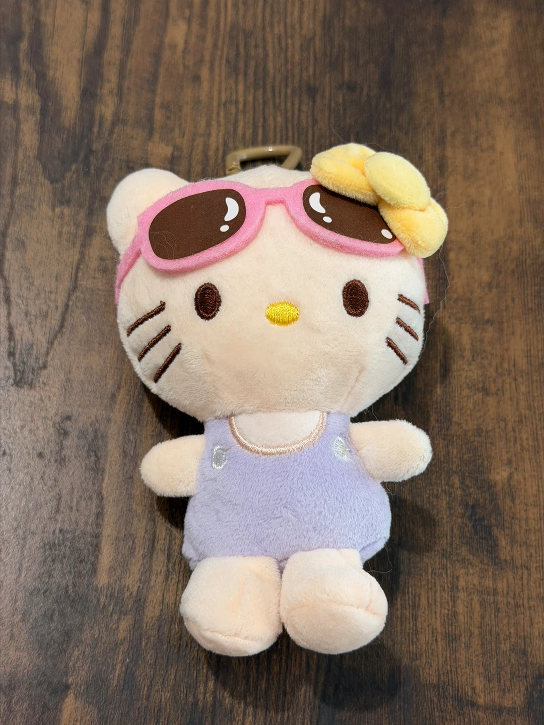 Sanrio Hello Kitty Plush Keychain with Sunglasses
