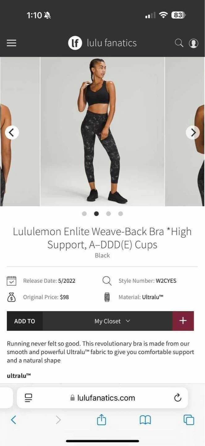 NEW Lululemon Bra 34D - photo 5