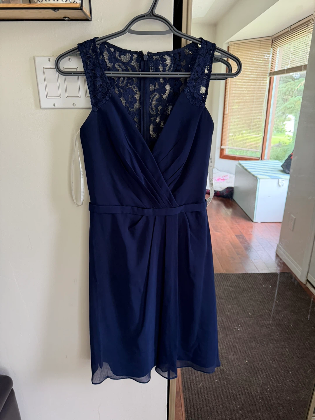 Navy Blue Lace Dress