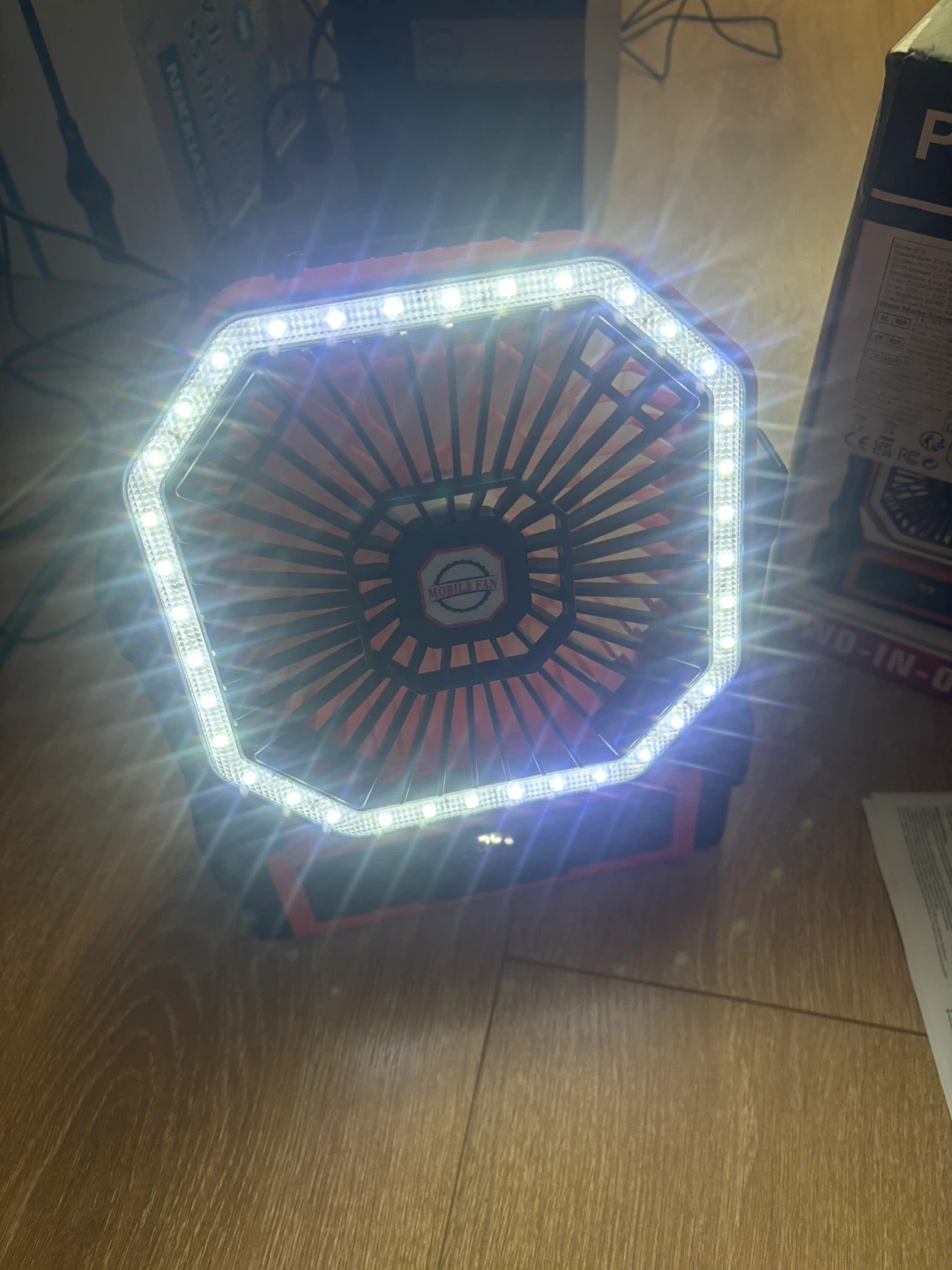 Portable Camping Fan with LED Light - photo 3