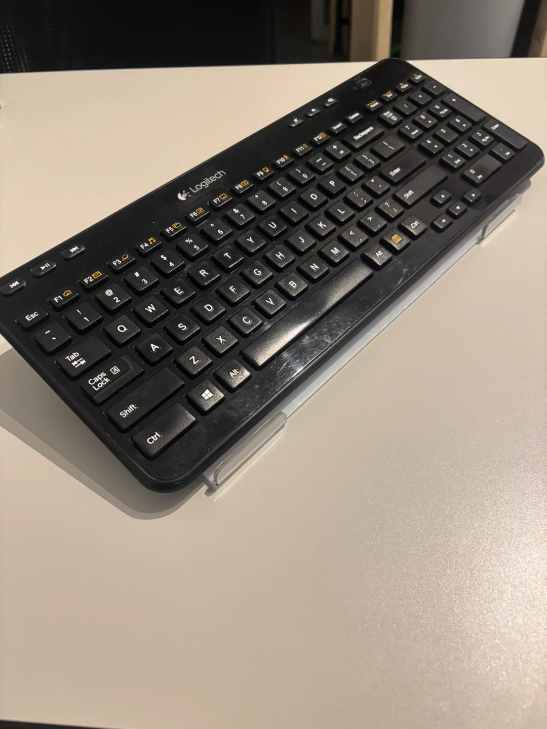 Logitech Wireless Keyboard and Transparent Under-Desk Shelf - photo 3