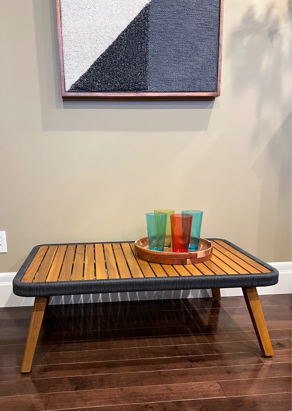 Indoor/Outdoor Acacia Wood Coffee Table