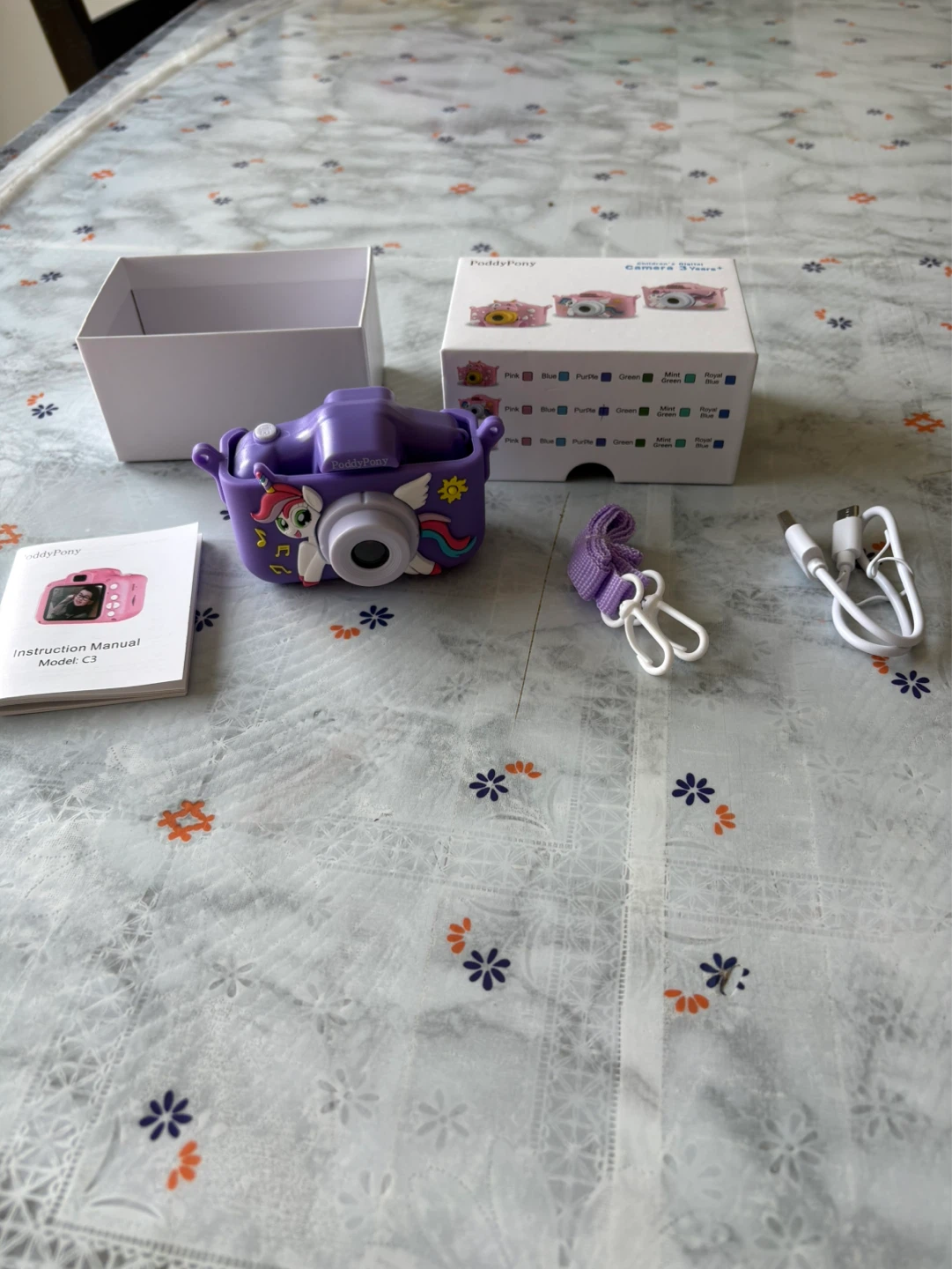 Brand New Kids Digital Camera with Unicorn Case – Purple