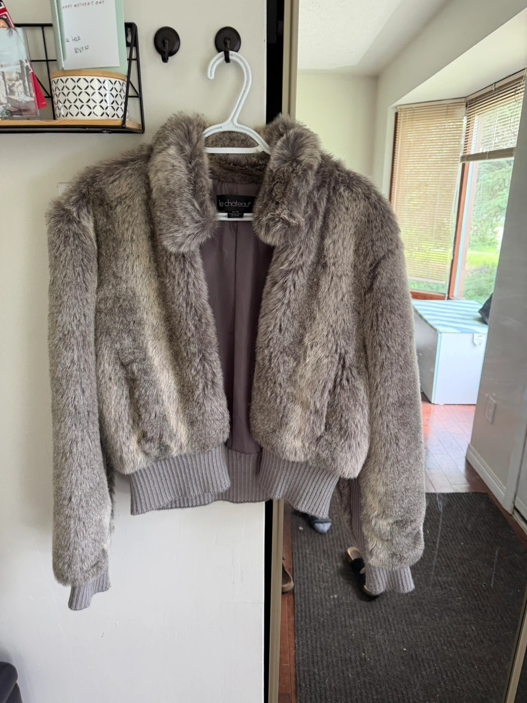 Le Château Faux Fur Bomber Jacket