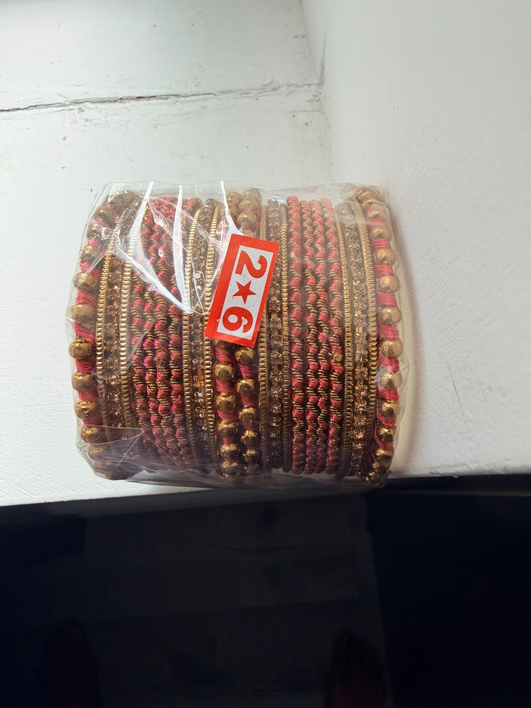Set of 26 Red and Gold Bangles - photo 4