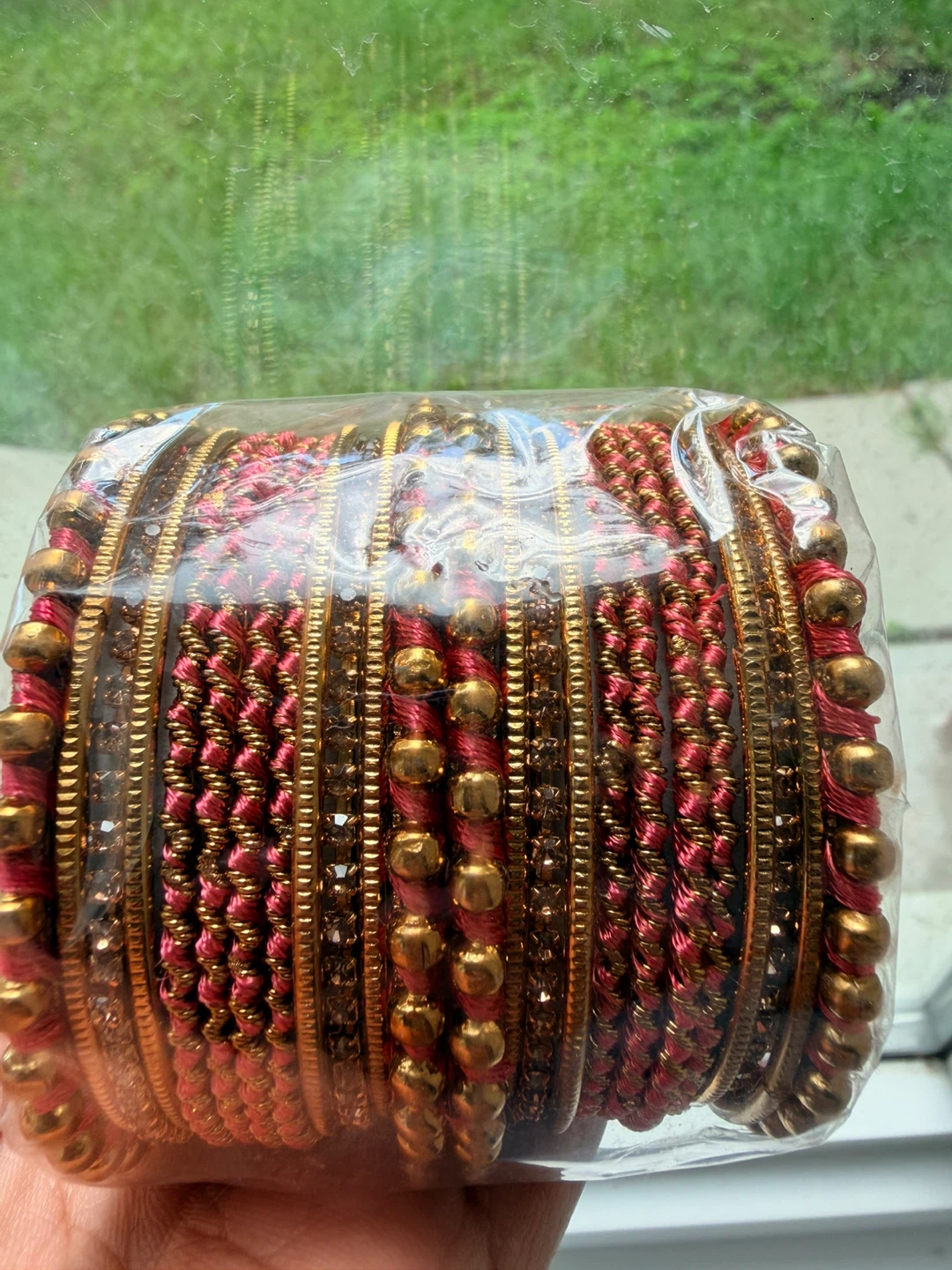 Set of 26 Red and Gold Bangles - photo 2