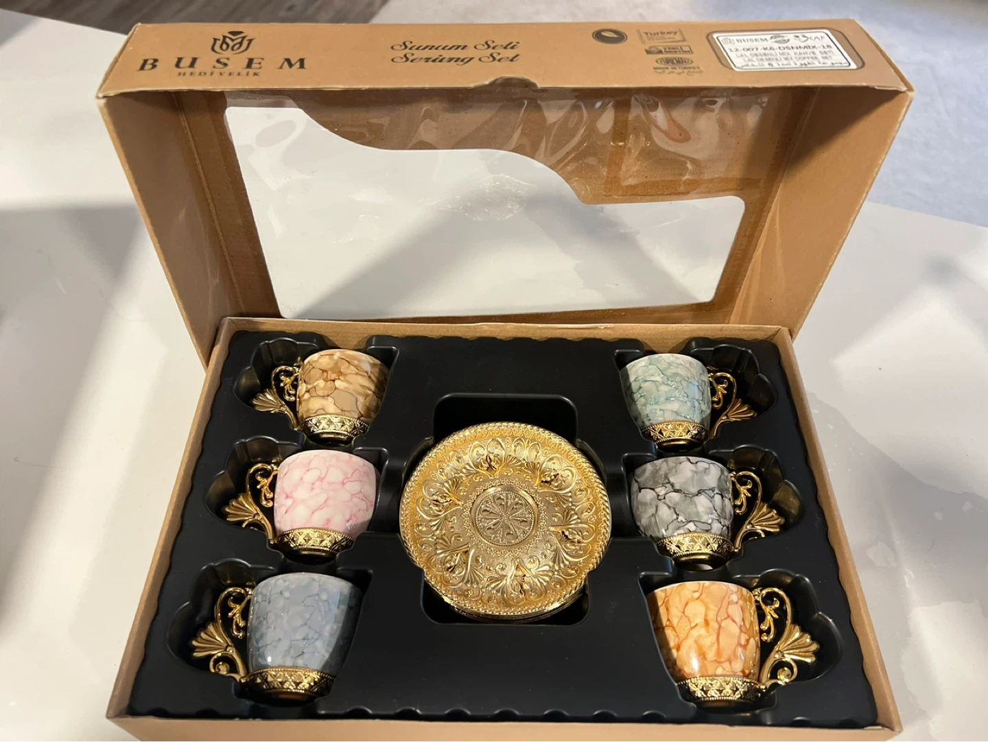 Busem Demlik Serving Set Coffee Cups