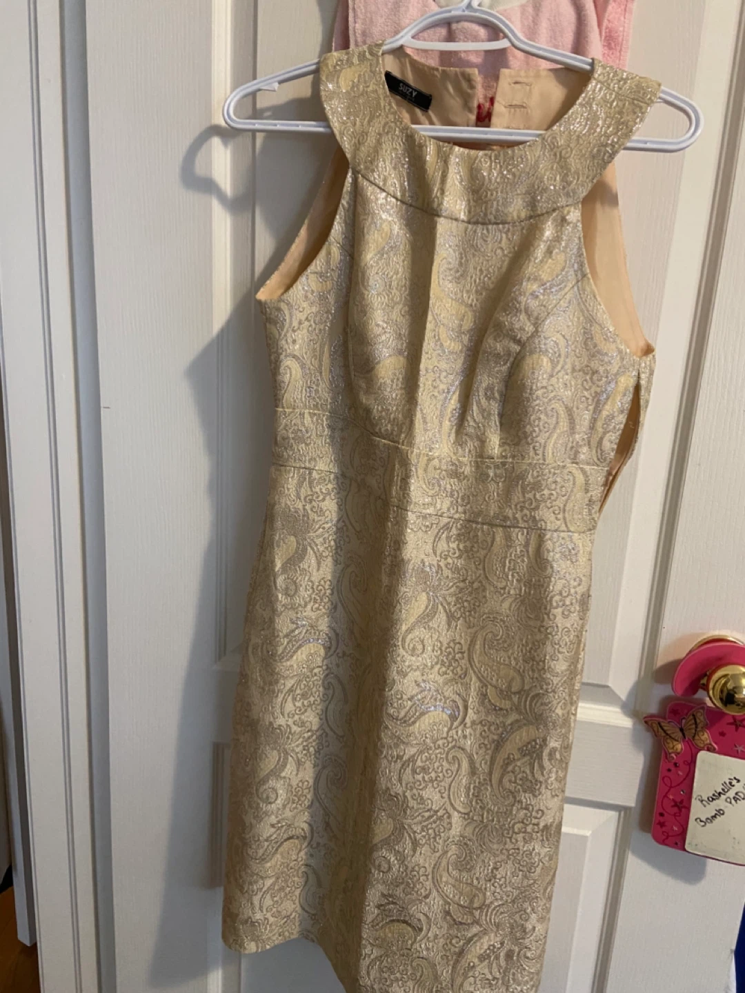 Gold Jacquard Dress - photo 2