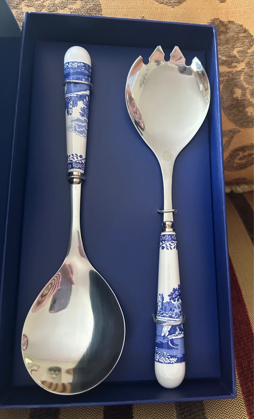 Spode Blue Italian Salad Servers Set - photo 3