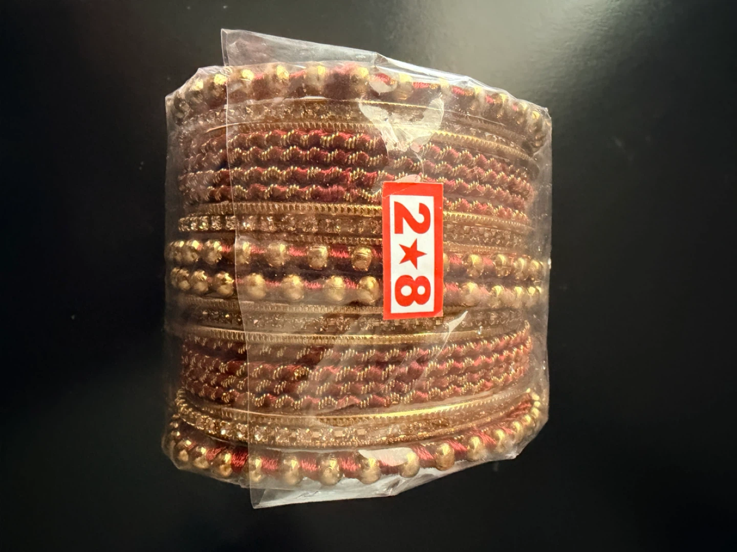 Red and Gold Bangles Set - photo 2