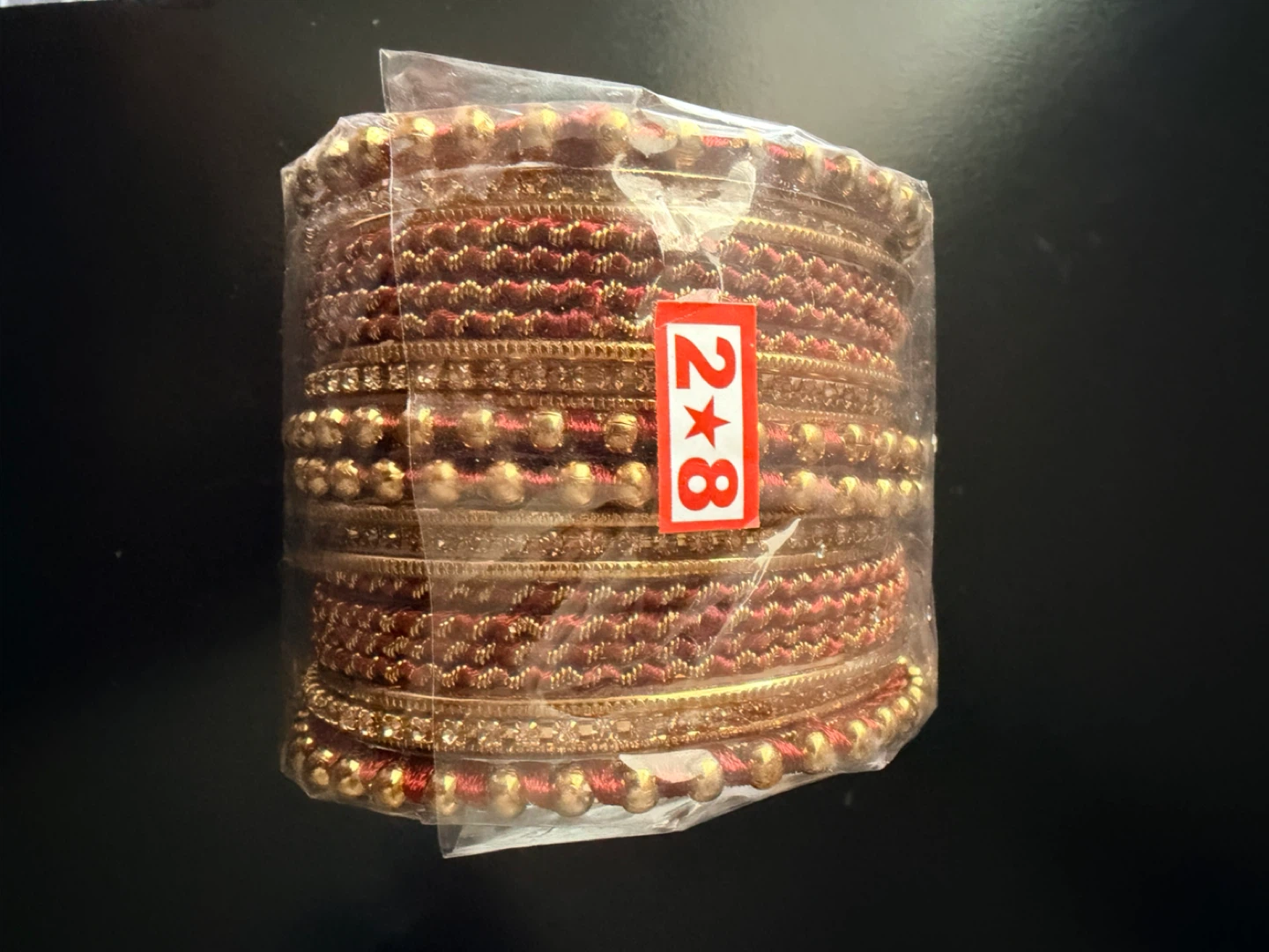 Red and Gold Bangles Set
