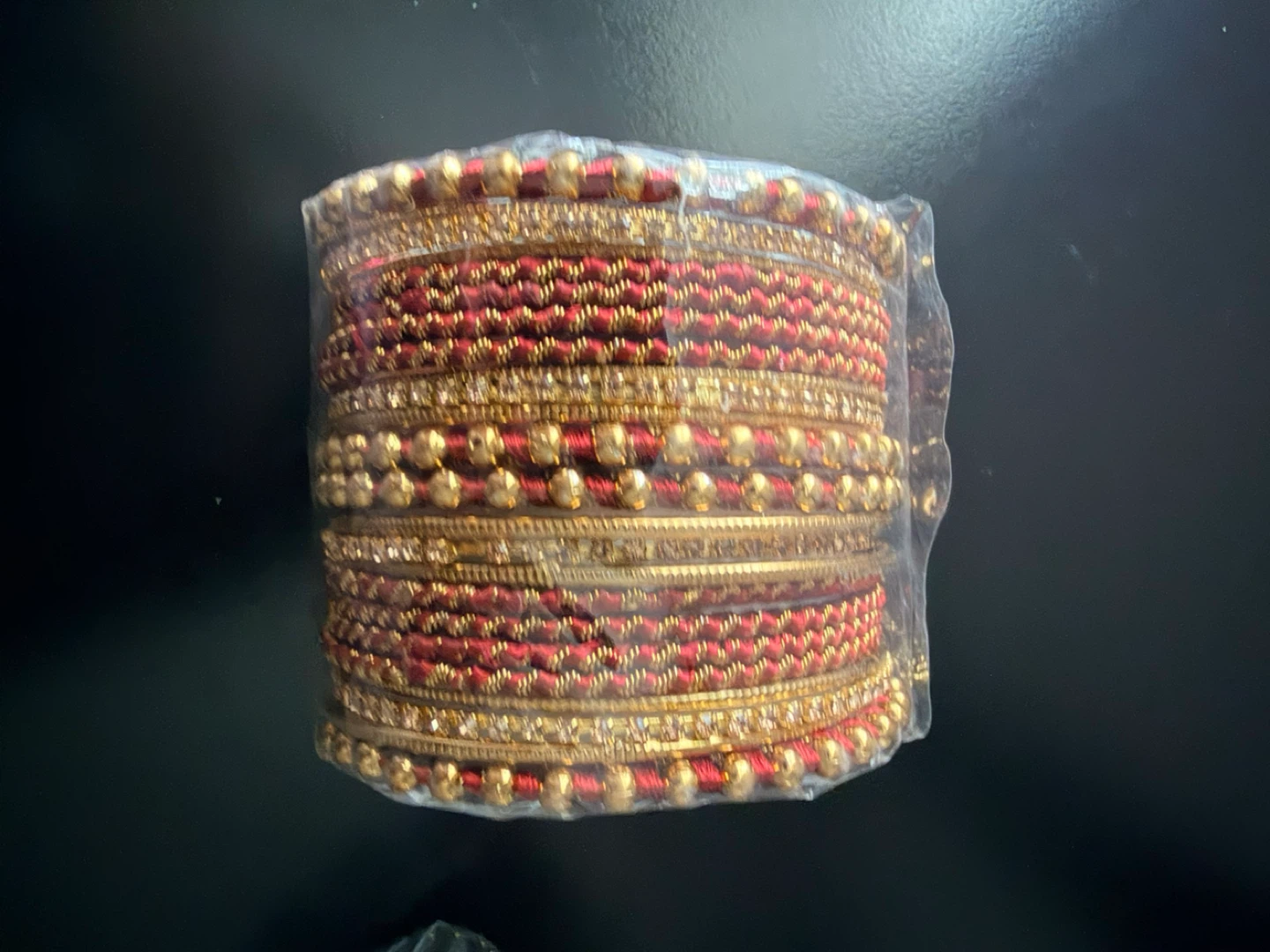 Red and Gold Bangles Set - photo 3