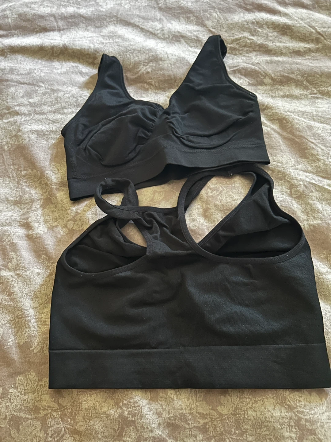 NEW 2 Black Sports Bras: $20 for both