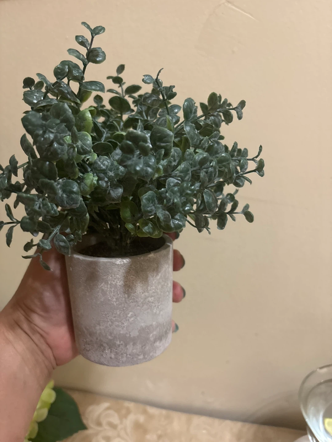 ⚽ Small Faux Eucalyptus Plant in Pot - photo 2