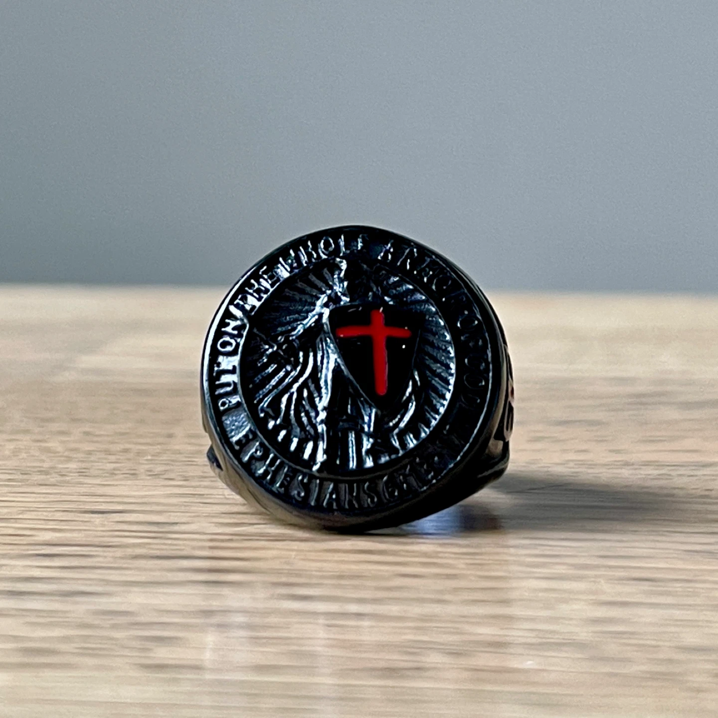 Armor of God stainless steel ring (size 10) - photo 2