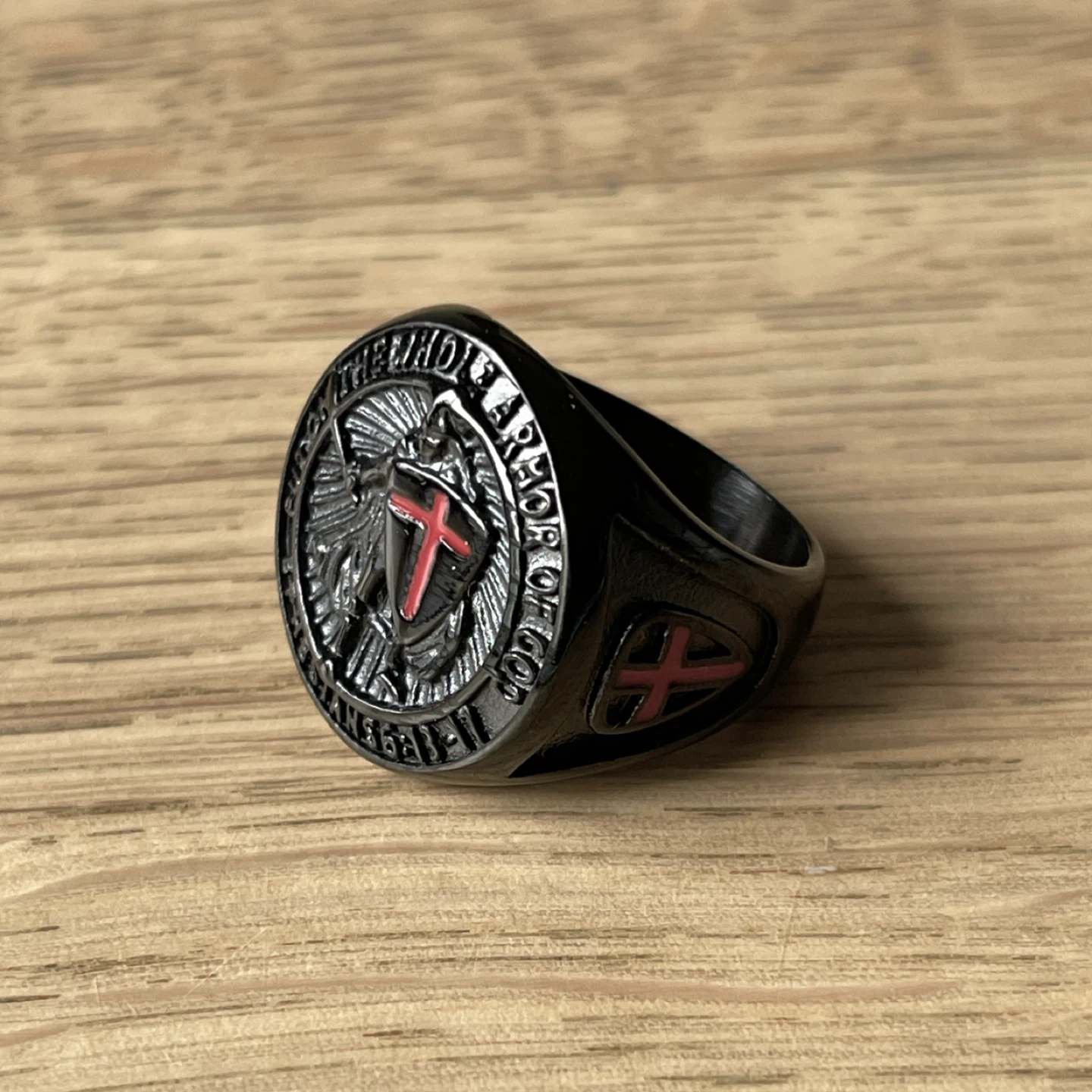 Armor of God stainless steel ring (size 10) - photo 3
