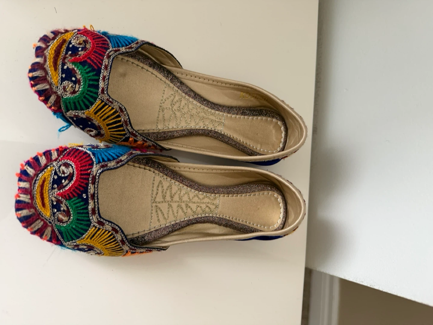 Embroidered Blue Flats - photo 3