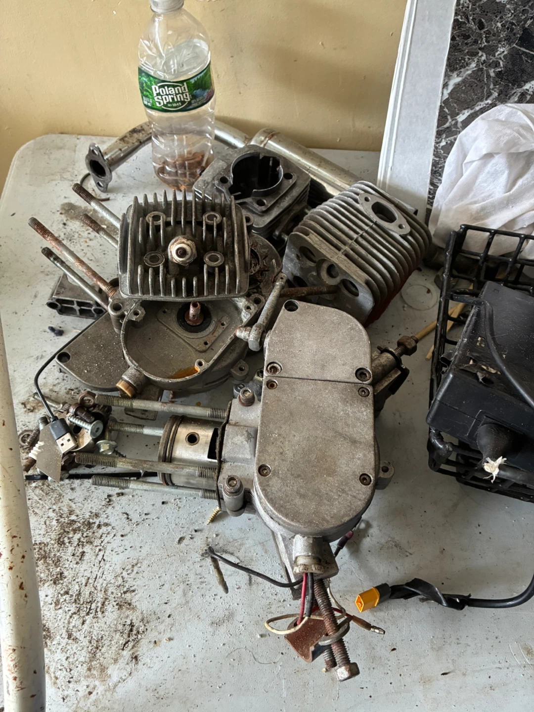 Used 2-stroke Engine Parts gasoline bike engine