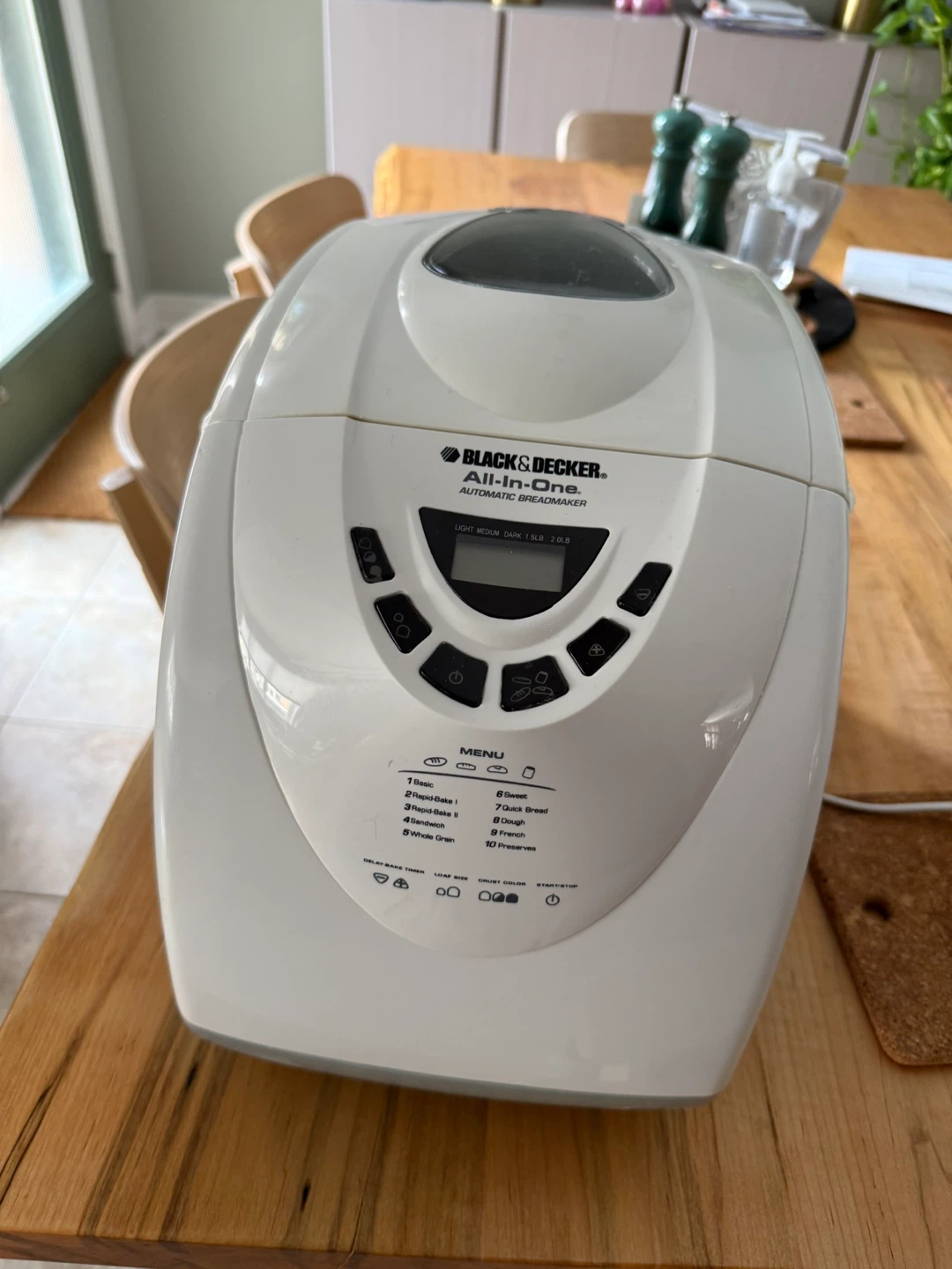 Black & Decker All-In-One Automatic Breadmaker - photo 2