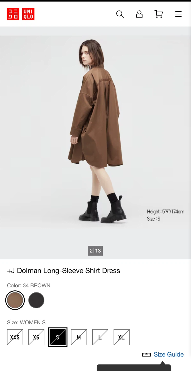 Uniqlo & Jil Sander collab +J Women's Long Sleeve dress shirt - photo 3