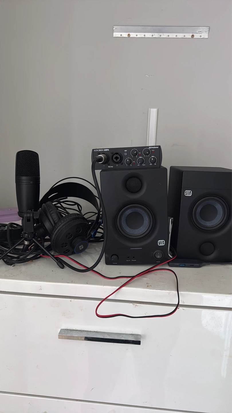 PreSonus AudioBox USB 96, M-Audio , and Microphone Bundle