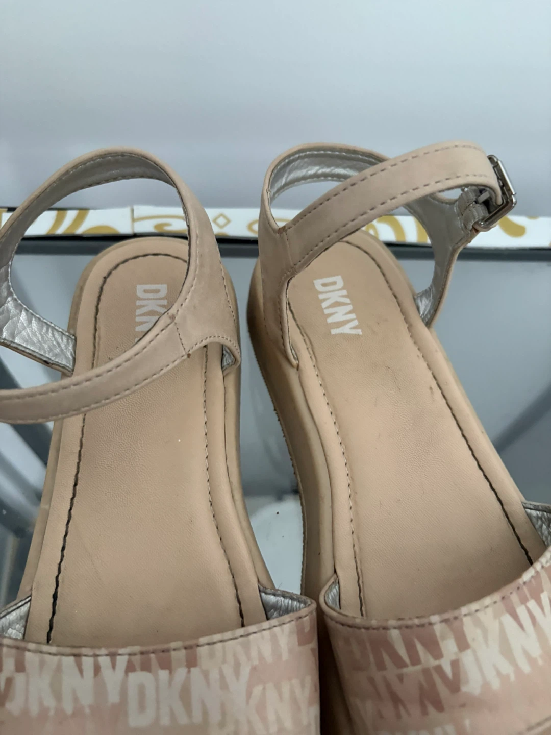 DKNY Women's Tan Platform Sandals - photo 3